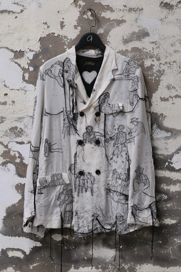ARCHIVIO J.M.Ribot suit jacket AJM-G02/SG-BAI white